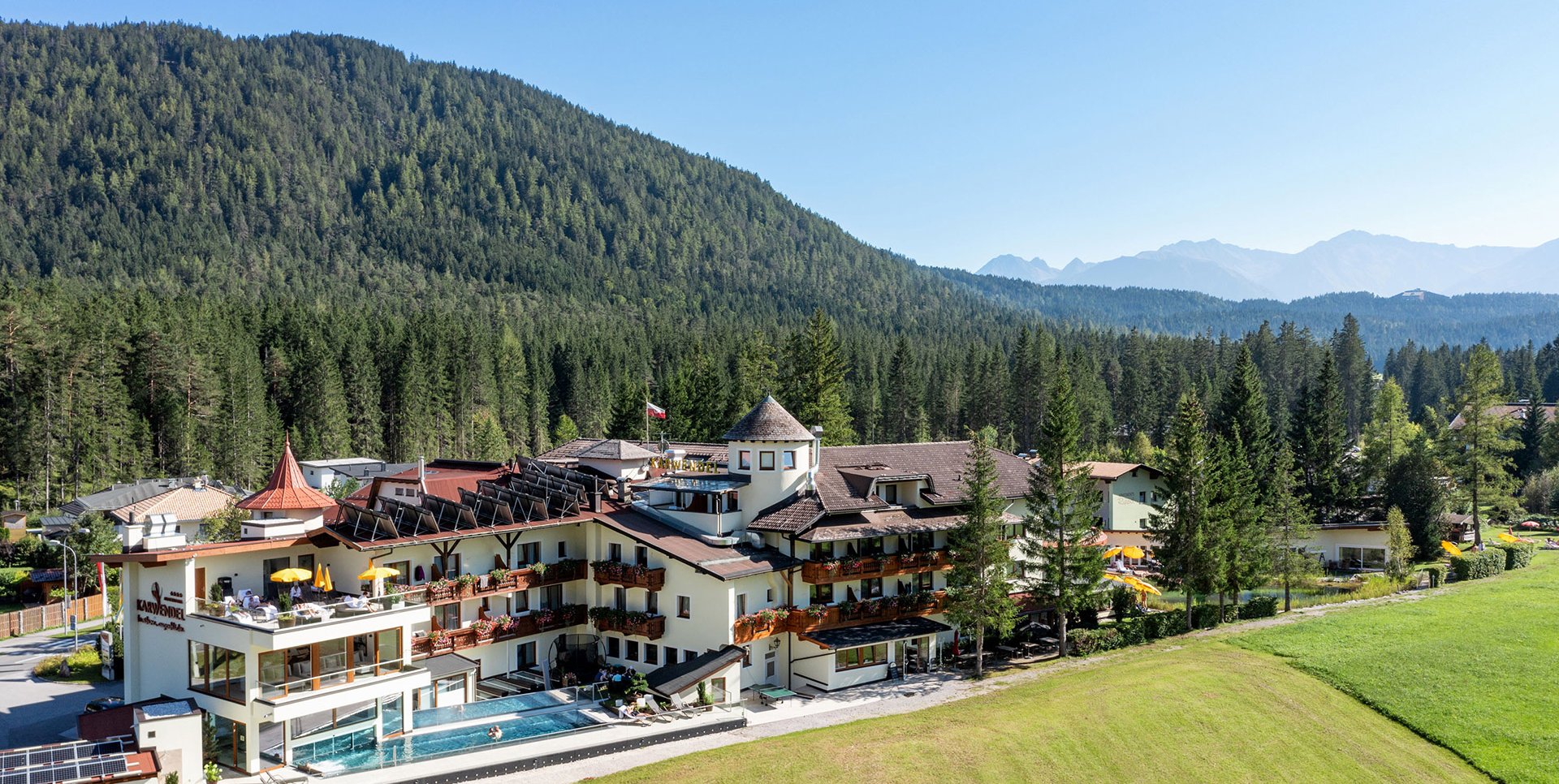 Hotel in Leutasch mit Schwimmbad Infinity Pool