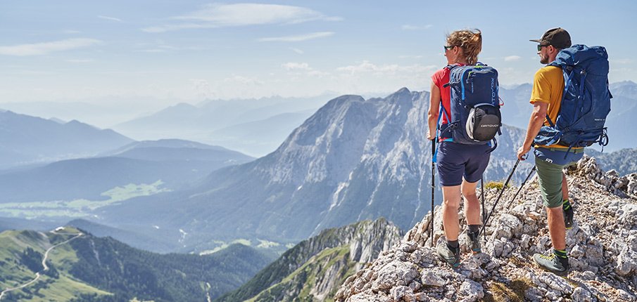 Bergsteigen in Leutasch beim Alpenhotel Karwendel Urlaub mit Hund